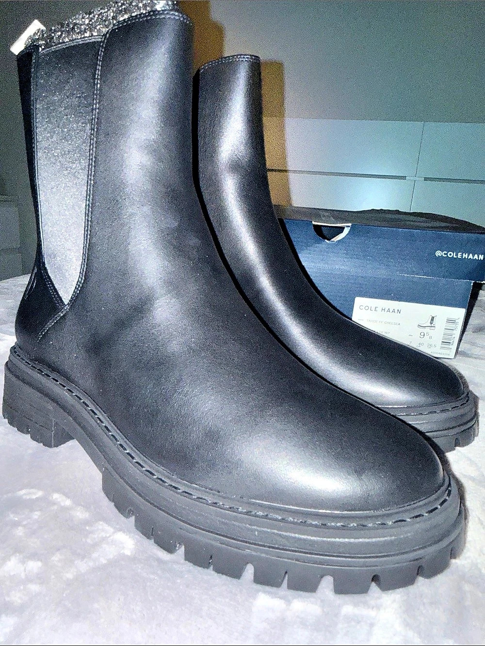 Cole Haan Tahoe FF Chelsea Boots Black US 9.5 B New